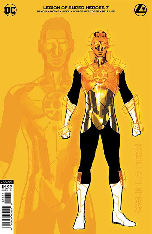 Gold Lantern Shines on new Legion of Super-Heroes #7 cover! And Legion of Super-Heroes #6 goes back to print