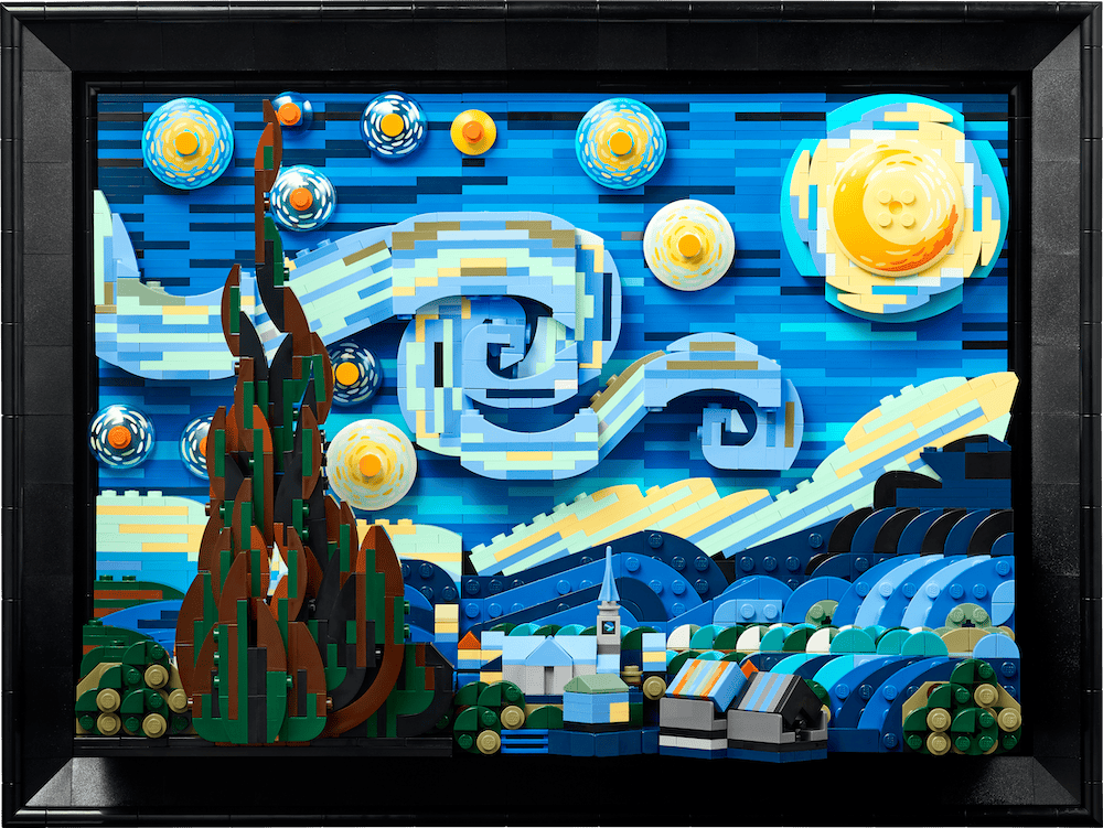 REIMAGINE VINCENT VAN GOGH’S ICONIC PAINTING WITH THE NEW LEGO IDEAS STARRY NIGHT SET REIMAGINE VINCENT VAN GOGH’S ICONIC PAINTING WITH THE NEW LEGO IDEAS STARRY NIGHT SET